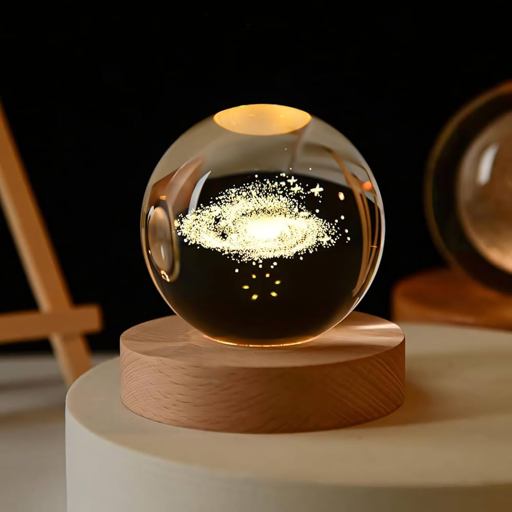 3D Crystal Ball LED Night Light