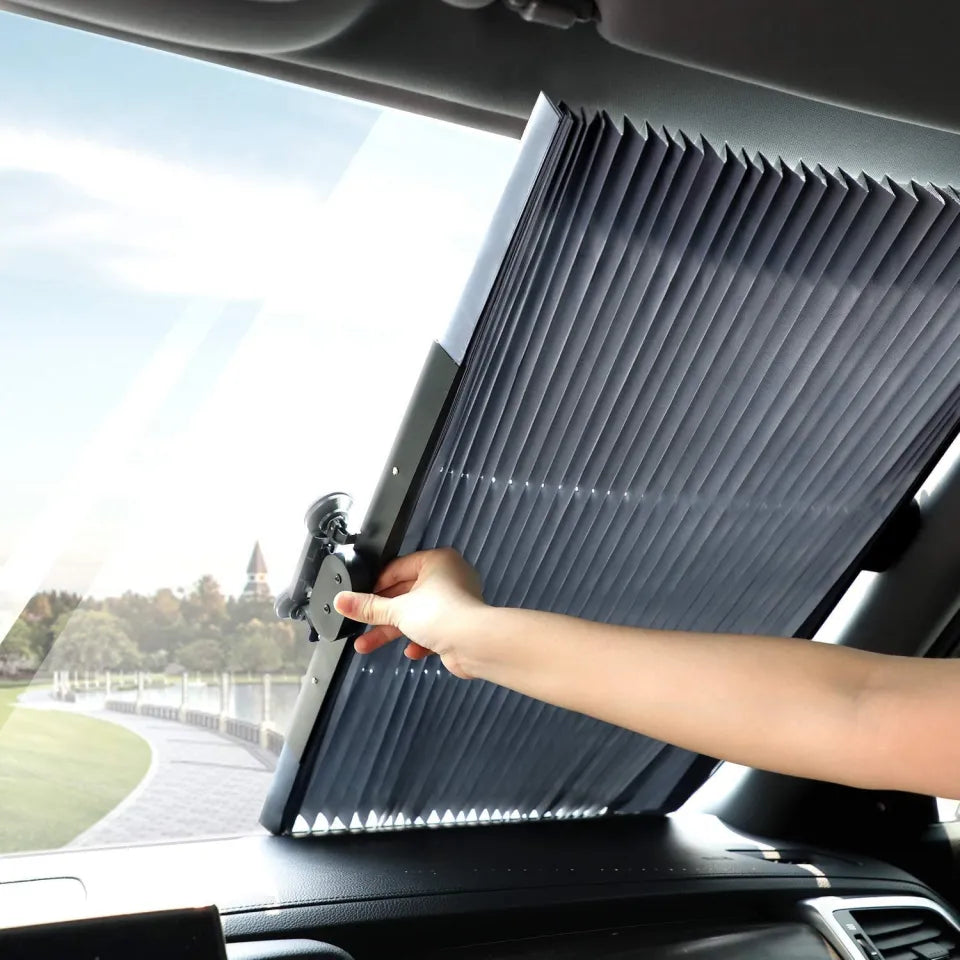 SunStop Premium Retractable Windshield Cover