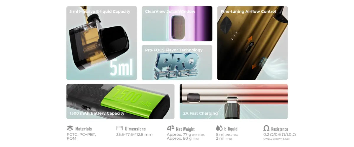 Uwell Crown S 75W Device
