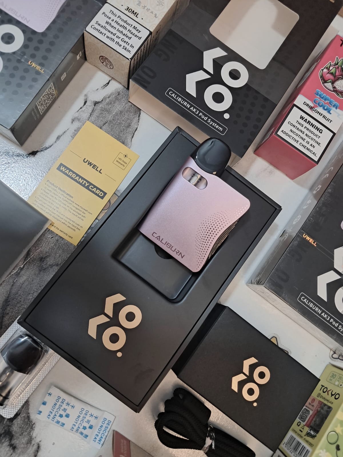 Caliburn AK3 with 30ml Flavour Absolutely FREE!