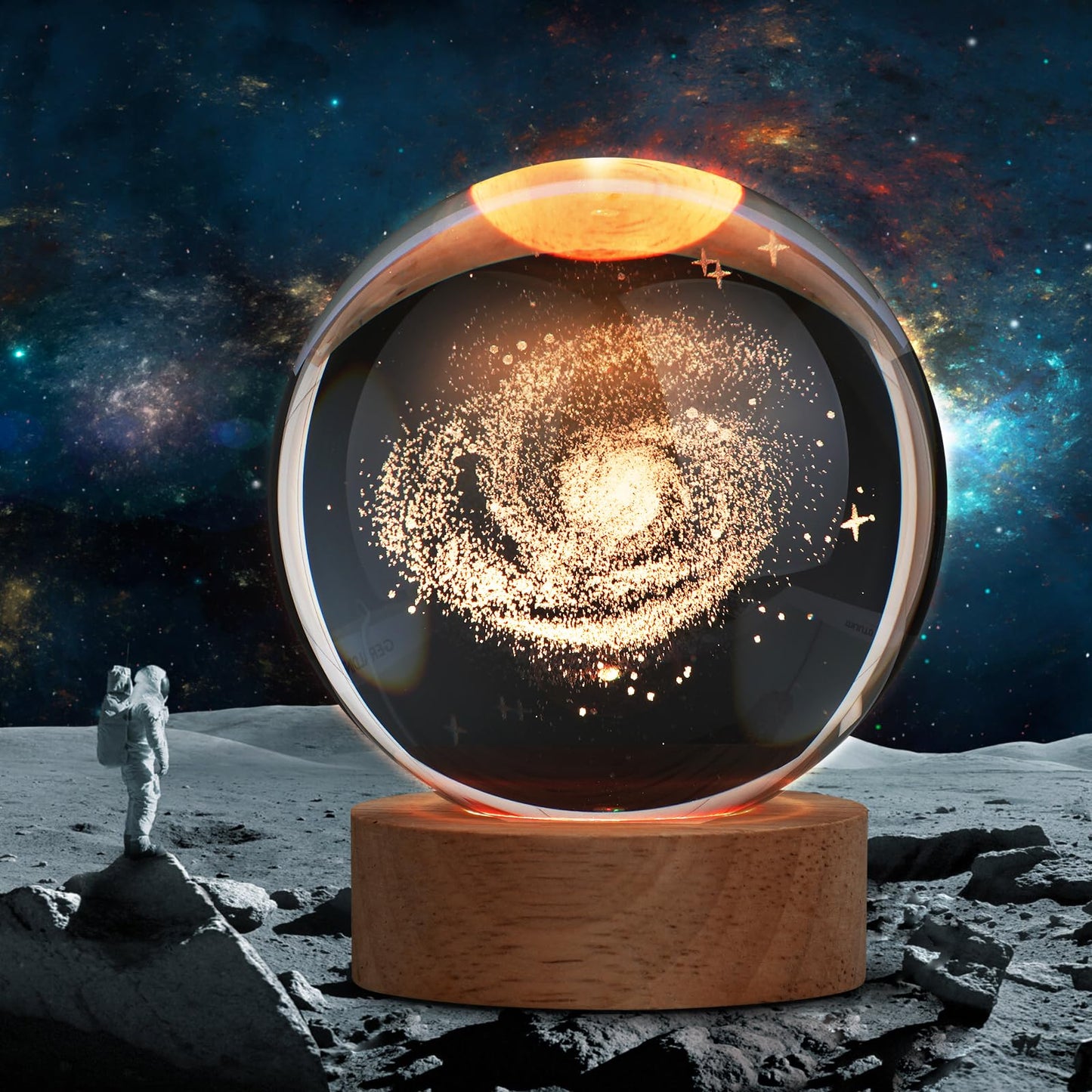 3D Crystal Ball LED Night Light