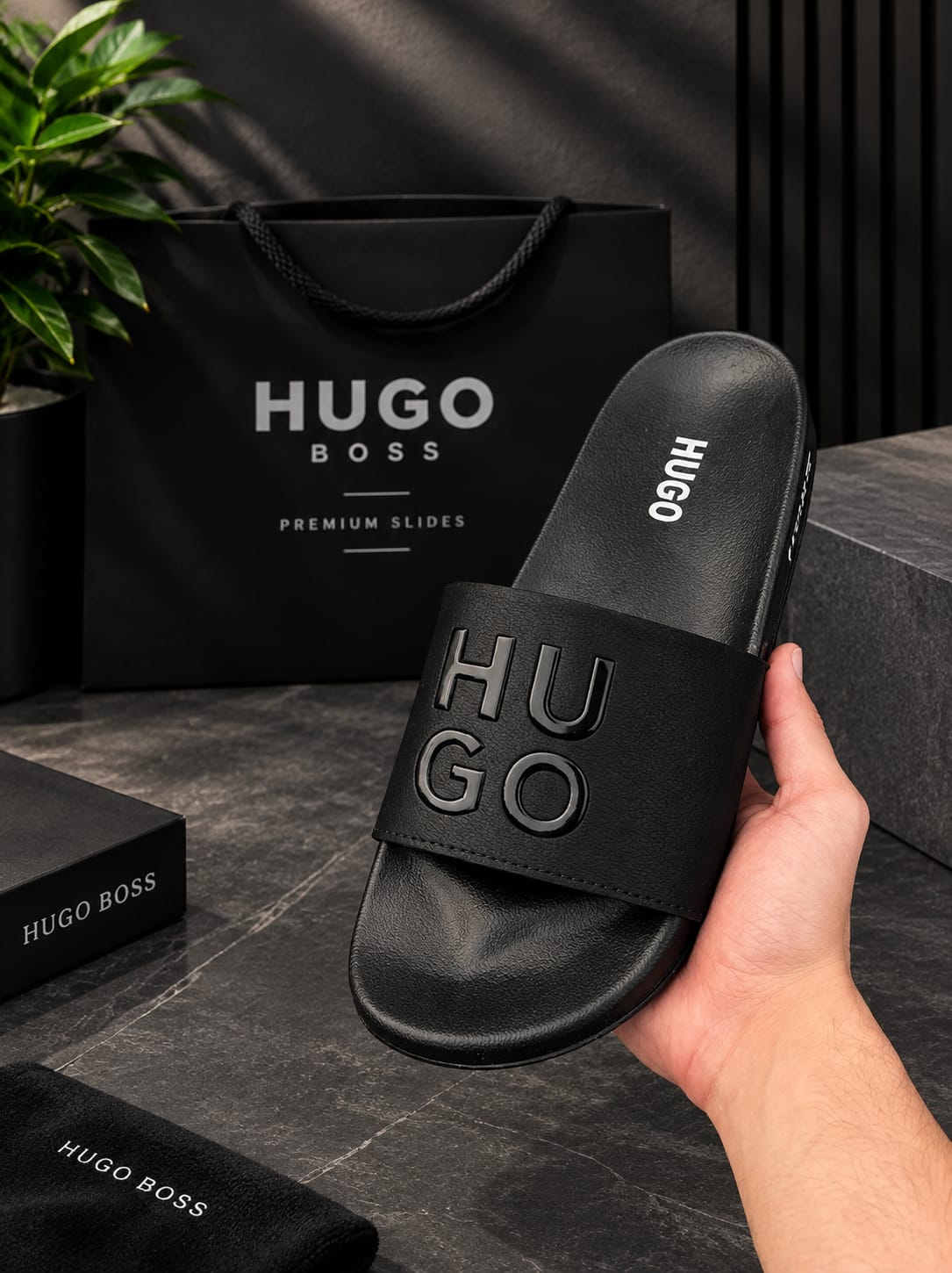 HUGO Designer Slides for Men